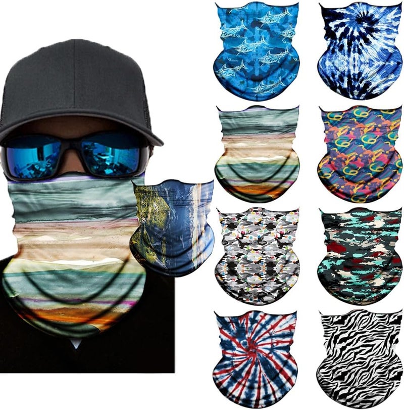 SIDAZON Neck Gaiter Mask,UV Protection Bandana Gator Face Cover Covering Mask,Tube Scarf,Neck Warmer Balaclava,Headband - Image 1
